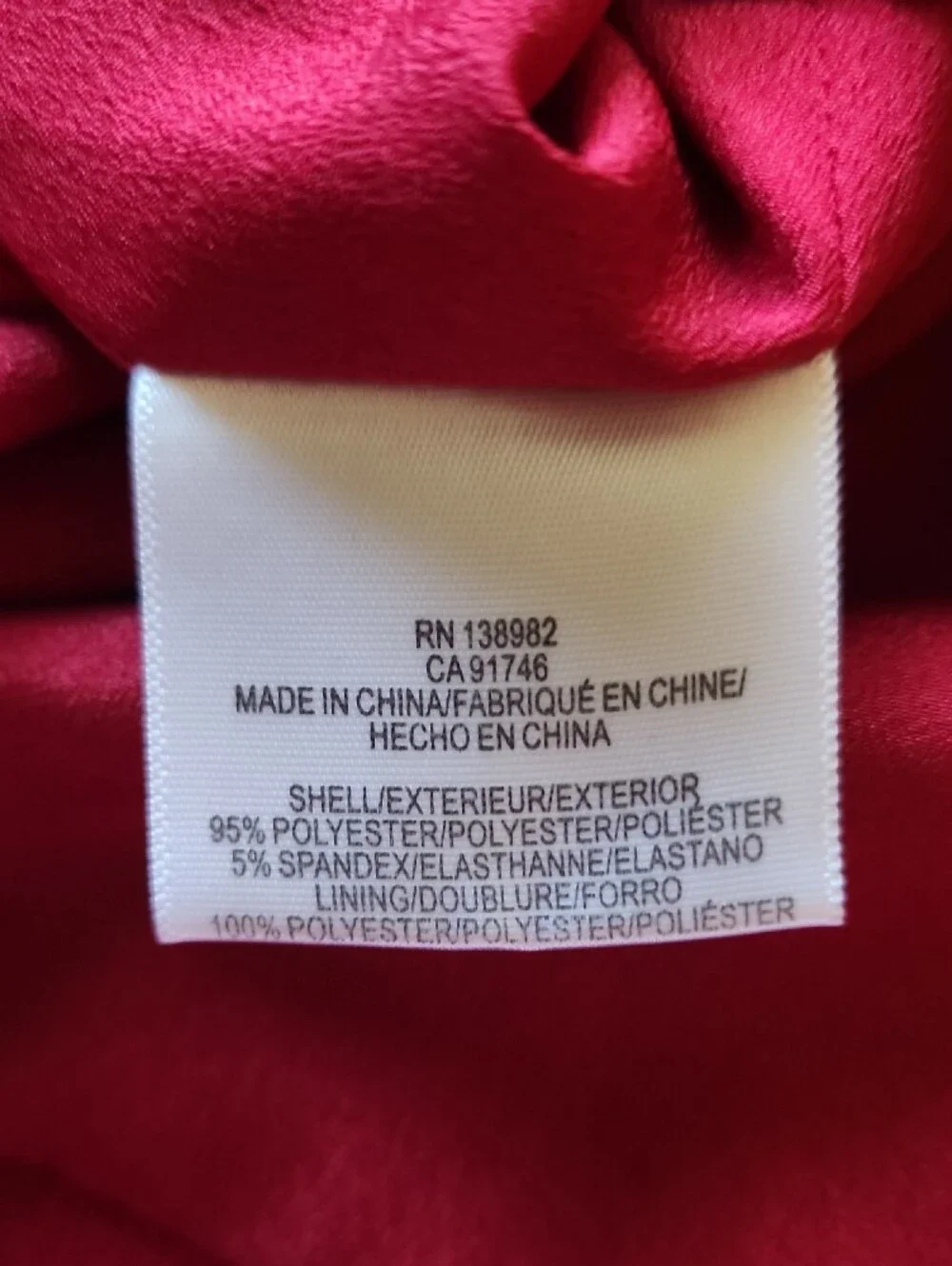 Dress the Population Sandra Wine Red V-Neck Midi Dress Size L